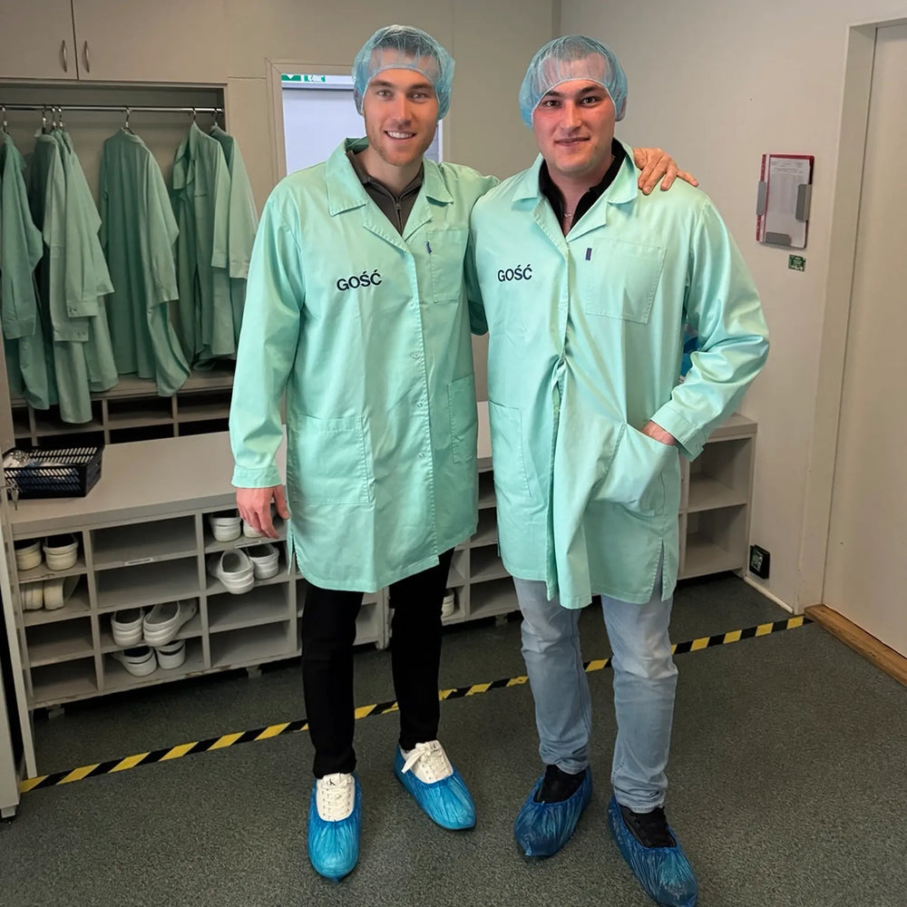 Philip and Viktor at the manufacturing lab