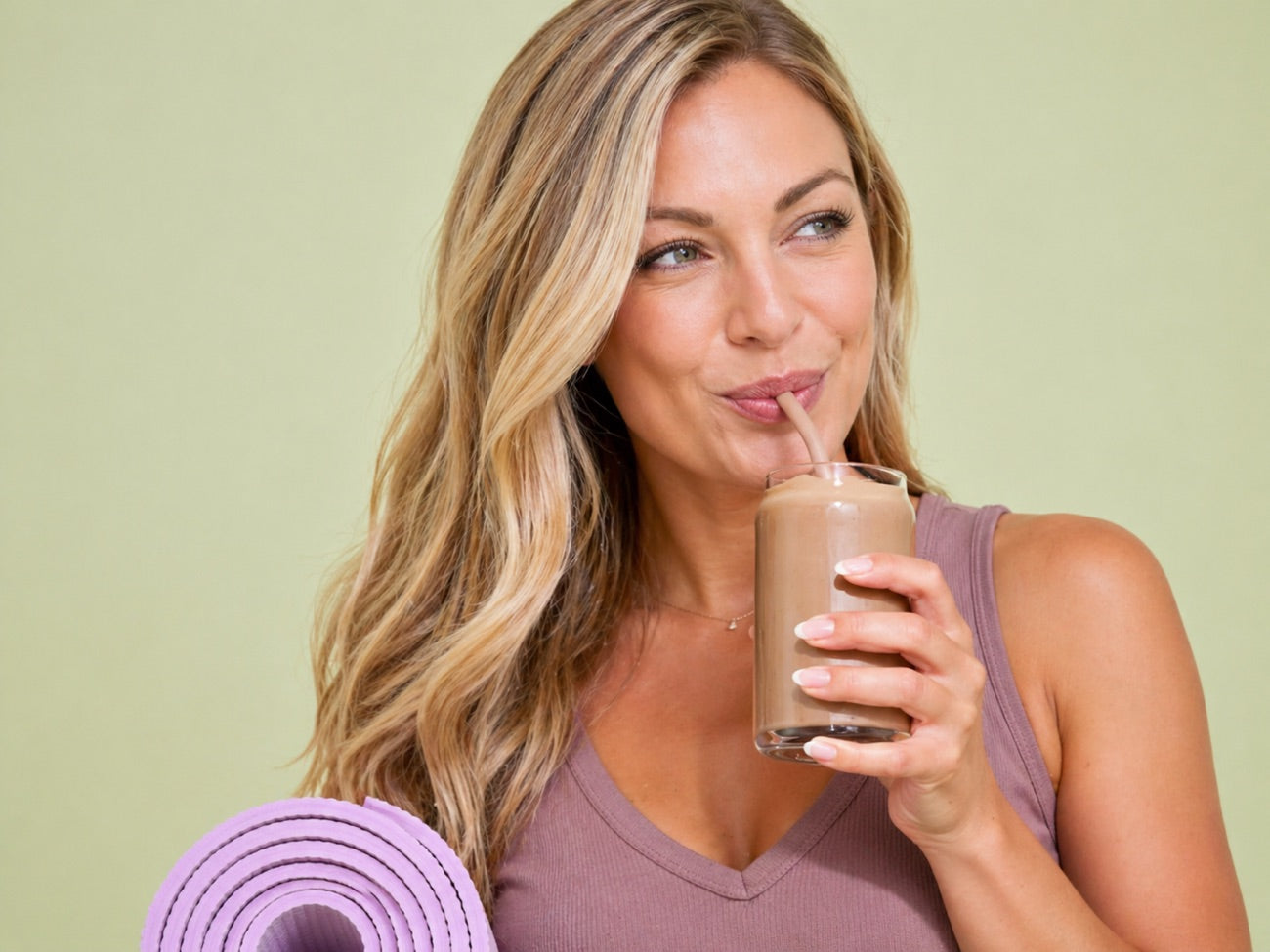 Customer enjoying a Biome Secret shake
